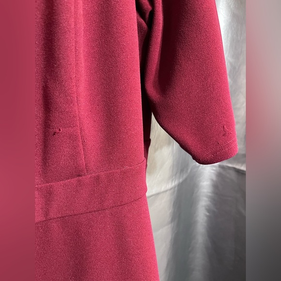 City Chic, Ruby Color,  X Front Skater Dress, Size XXL/24, Polyester/Elastane - Picture 2 of 7